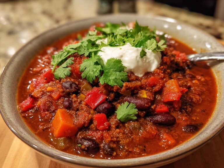Best Vegetarian Chili Recipe – Hearty & Easy 10g Protein
