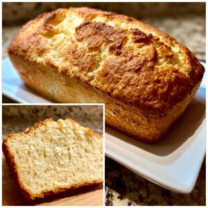 A golden-brown loaf of amazing gluten-free bread, with a slice showing a soft, airy crumb.