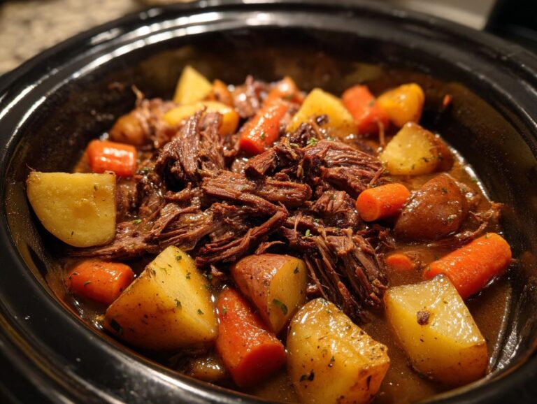 Easy Slow Cooker Pot Roast: 1 Amazing Meal