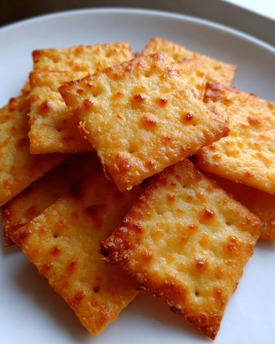 Amazing 4 Ingredient cheese crackers snap