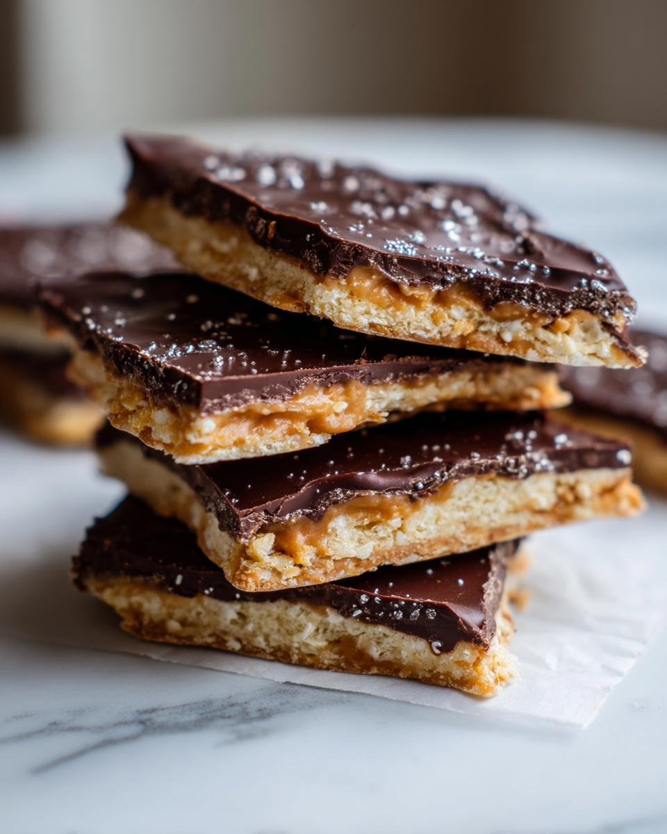 Amazing 5-Ingredient saltine cracker toffee snaps