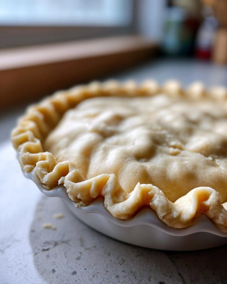 Amazing! 4-Ingredient butter pie crust