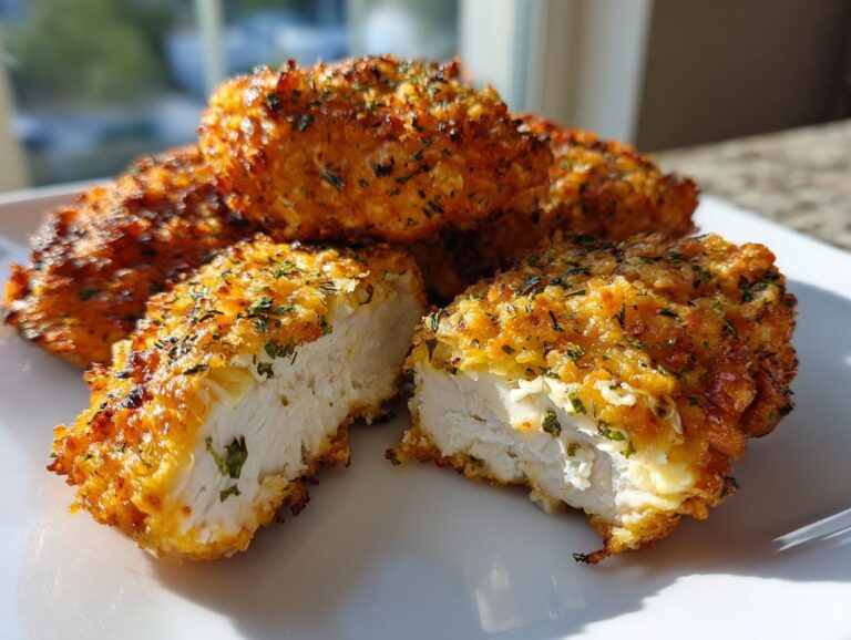 Amazing crispy dill pickle chicken with parmesan twist