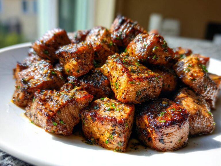 Amazing 13-min Garlic butter steak bites