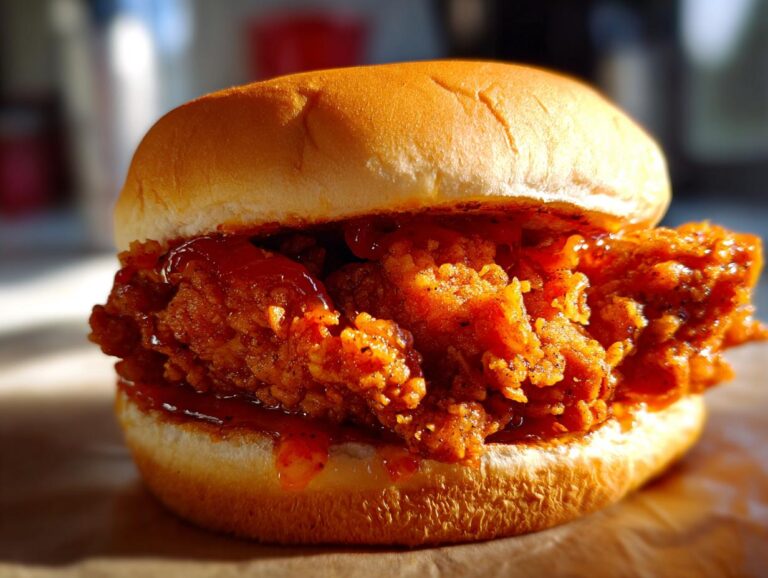 Amazing 12 Hot honey fried chicken Sliders