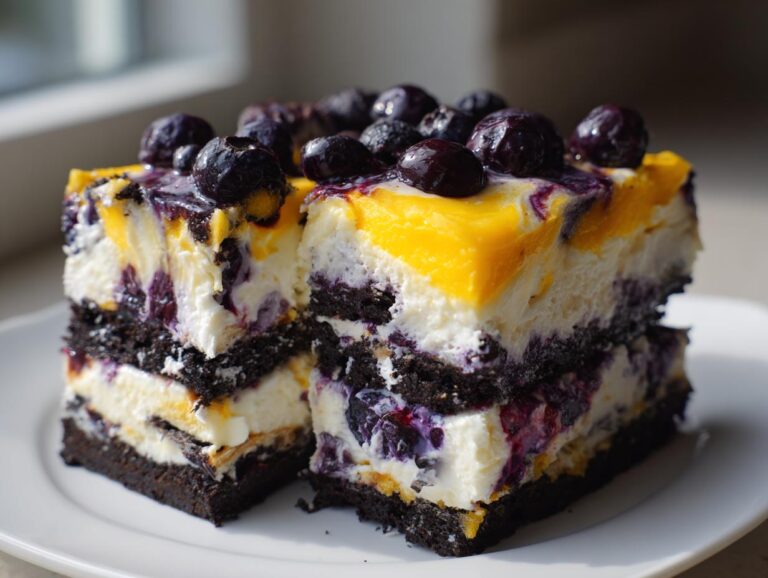 Astounding Lemon blueberry cheesecake lasagna in 5 steps