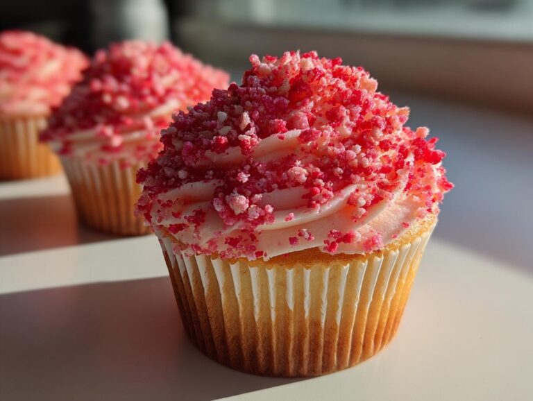 Amazing 12 Strawberry crunch cupcakes for joy
